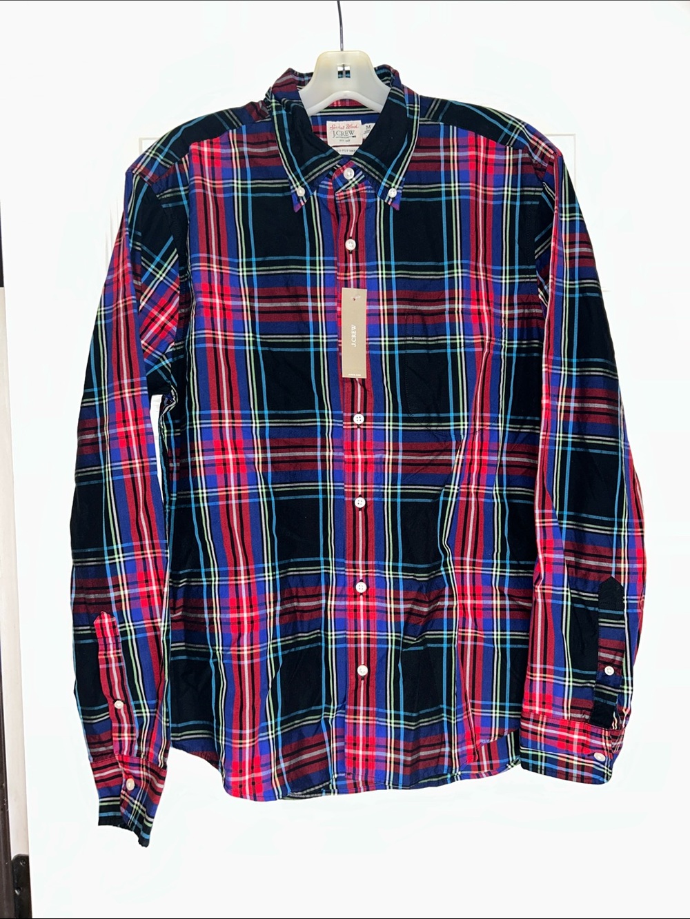 J. Crew Men's  Plaid Button down NWT